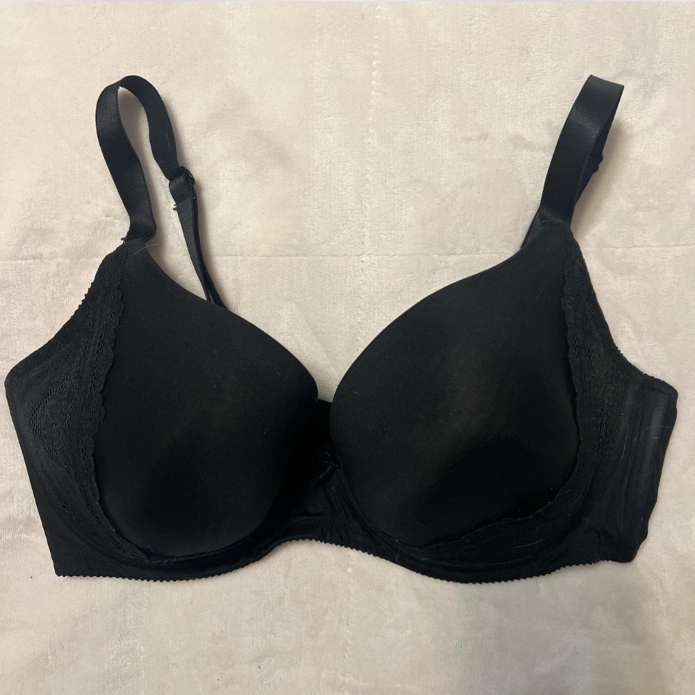 40G Parfait by Affinitas Black Lace Trim Underwire Bra